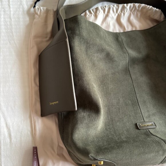 Songmont Large Drippy Tote Bag - Olive - Picture 4 of 5